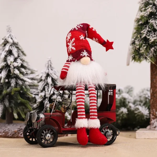 Christmas Faceless Doll Gnome Ornaments LED Light Plush Knitting Crafts Pendant Decor Christmas Decorations for Home Kids Gift - Image 5