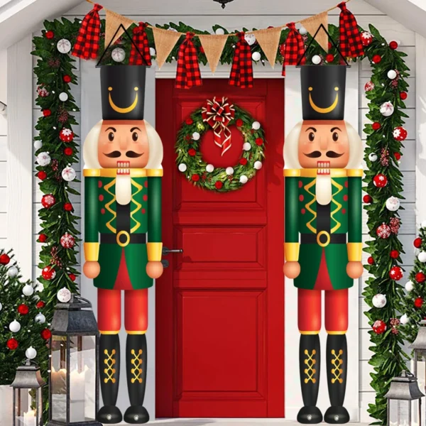 Christmas Nutcracker Shaped Door Couplet Navidad Natal Noel Wall Hanging Marry Christmas Decorations For Home 2025 New Year 2026 - Image 4