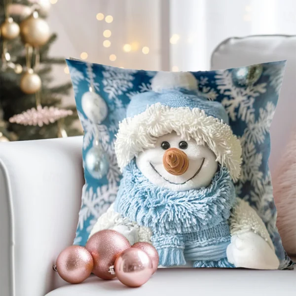 Snowman Cushion Cover Merry Christmas Decoration for Home 2025 Pendant Xmas Pillow Case Ornaments Navidad Natal New Year Gifts - Image 4