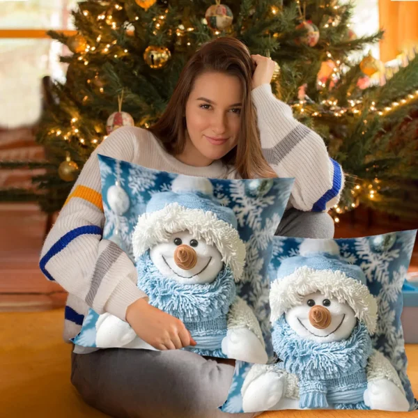 Snowman Cushion Cover Merry Christmas Decoration for Home 2025 Pendant Xmas Pillow Case Ornaments Navidad Natal New Year Gifts - Image 6