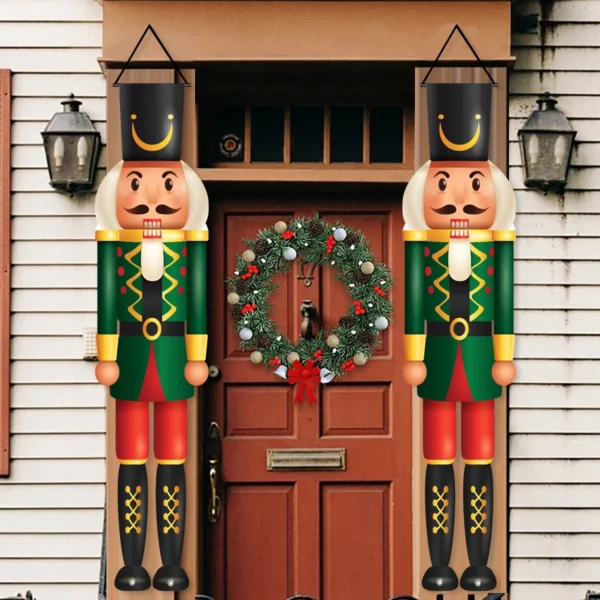 Christmas Nutcracker Shaped Door Couplet Navidad Natal Noel Wall Hanging Marry Christmas Decorations For Home 2025 New Year 2026 - Image 6