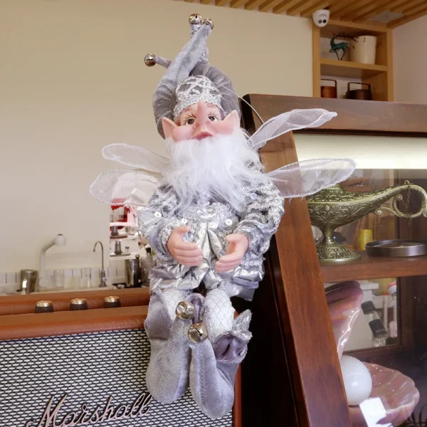 2025 Christmas Decoration 50cm Elf Doll Hanging Standing Decor Navida Pendant Ornaments For Home New Year Gift For Kids - Image 4