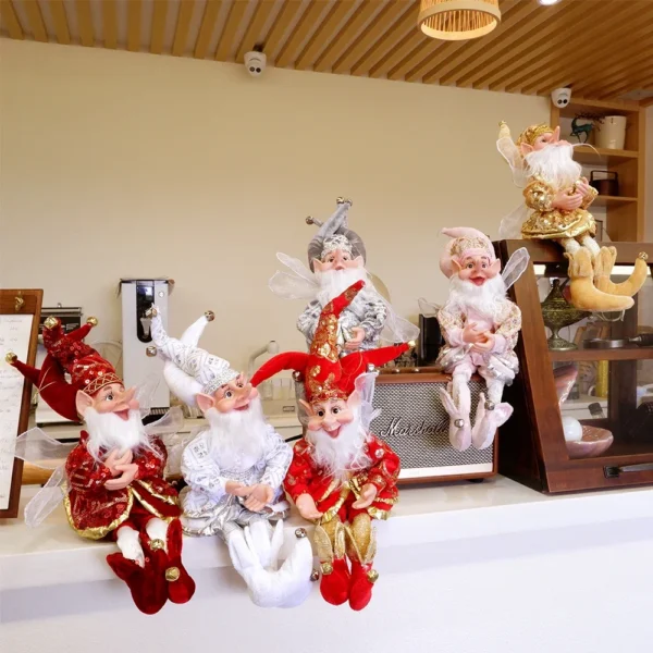 2025 Christmas Decoration 50cm Elf Doll Hanging Standing Decor Navida Pendant Ornaments For Home New Year Gift For Kids - Image 2
