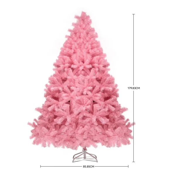 Christmas Tree 6ft, Pink Artificial Christmas Tree with 800 Tips Xmas 180CM Tree for Holiday Decorations - Image 5