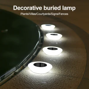 Solar Powered Outdoor Lawn Light 14LED Beads Waterproof Ground Plug Lamp for Garden Pathway Patio Camping Xmas Decor Lighting