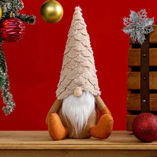 Christmas Plush Gnomes Tomte Gnome Ornaments Handmade Swedish Dwarf Figurine Holiday Elf Home Decorations 11.8In New Arrival - Image 2