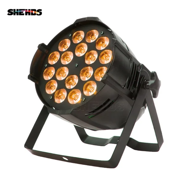 1pcs Led 18x18W RGBW 4in1/RGBWA+UV 6in1 Par Lighting Aluminum DJ Disco Wash Stage Light Christmas Decorations - Image 2