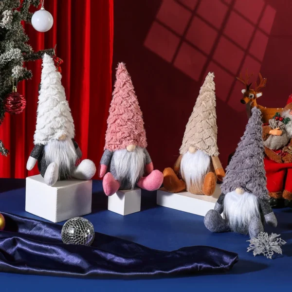 Christmas Plush Gnomes Tomte Gnome Ornaments Handmade Swedish Dwarf Figurine Holiday Elf Home Decorations 11.8In New Arrival - Image 3