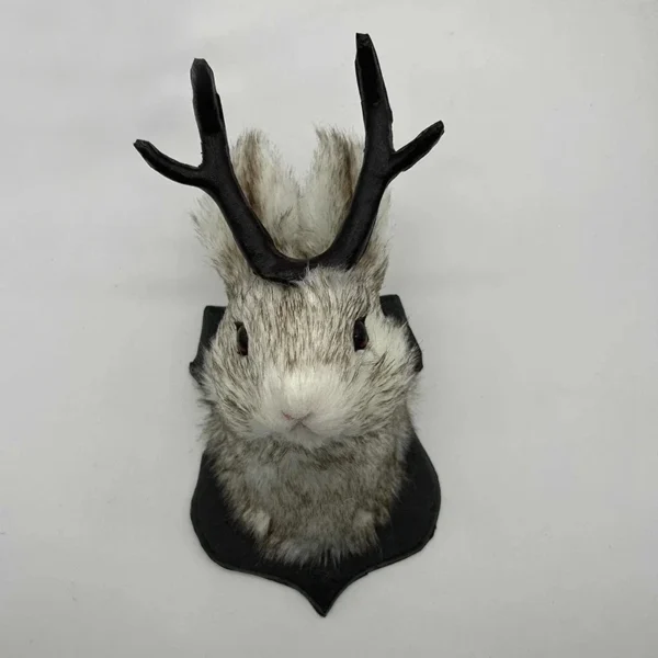 Animal Heads Wall Decor Faux Deer Bunny Head Mount Animal Sculptures Wall Hanging Decoration for Living Room Bedroom Kitchen - Image 3