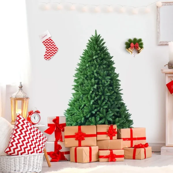 5FT Premium PVC Hinged Christmas tree Artificial Christmas Tree Metal Stand - Image 3