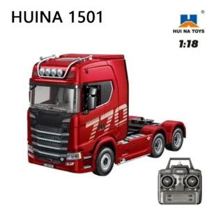 Alloy Tractor 19CH RC Truck 1/18 2.4G remote control Engineering Trailer Truck with Light and Sound Toys