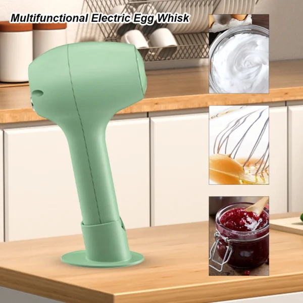 Electric Wireless Egg Beater USB Rechargeable Handheld Egg Beater One-Button Start for Whipping Or Mixing Eggs Butter Cream - Image 3