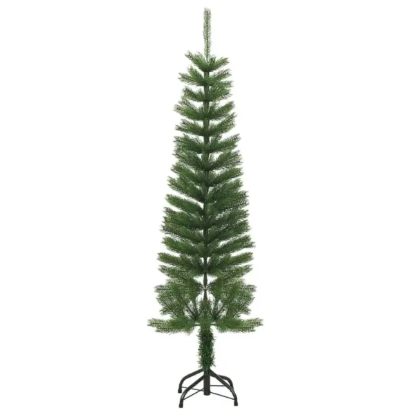 150 cm Slim Artificial Christmas Tree with Stand - PE Material for Easy Setup & Festive Decor - Image 2