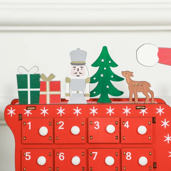 Advent Calendar, Christmas Countdown Calendar with 24 Drawers - Image 4