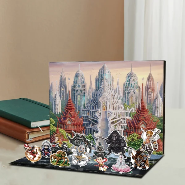 Christmas Wukong Diamond Painting Ornament Countdown Calendar Box DIY Diamond Desktop Decor Countdown Surprise Box for Beginner - Image 4