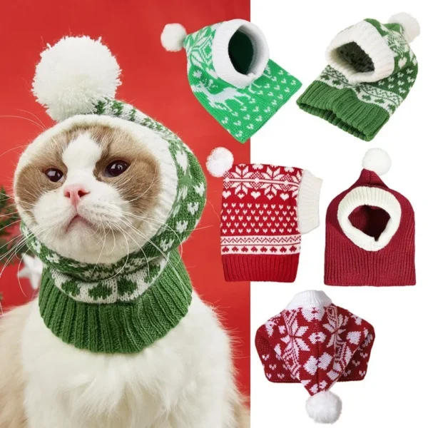 Marry Christmas Autumn Pet Dog Beanie Winter Pet Dog Clothes Accessories - Image 2