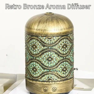 Silent Seven-color Home Diffuser Gold and Bronze Eye Aroma Diffuser Retro Humidifier Atomizer