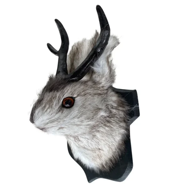 Animal Heads Wall Decor Faux Deer Bunny Head Mount Animal Sculptures Wall Hanging Decoration for Living Room Bedroom Kitchen - Image 5
