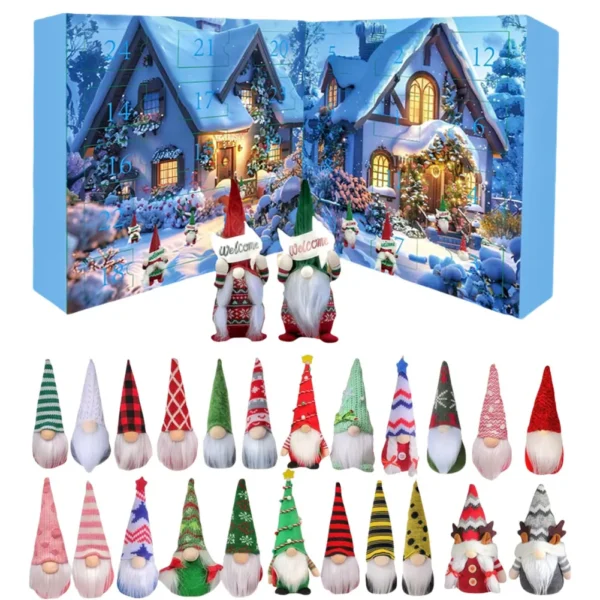 Christmas Gnome Holidays Advent Calendar 2025 24 Days Xmas Countdown Calendar Christmas Countdown Calendar Christmas Decor Gifts - Image 6