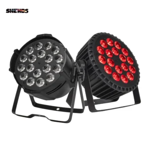 1pcs Led 18x18W RGBW 4in1/RGBWA+UV 6in1 Par Lighting Aluminum DJ Disco Wash Stage Light Christmas Decorations