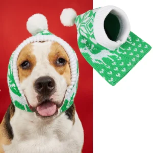 Marry Christmas Autumn Pet Dog Beanie Winter Pet Dog Clothes Accessories