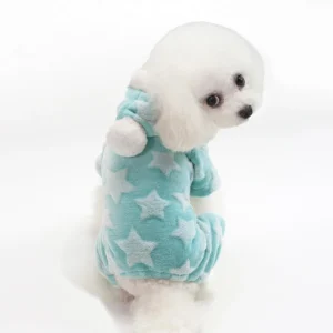 Dog Pajamas Jumpsuit Winter Dog Clothes Pattern Warm Jumpsuits Dog Coat For Small Puppy Cat Clothing Pet Supplies