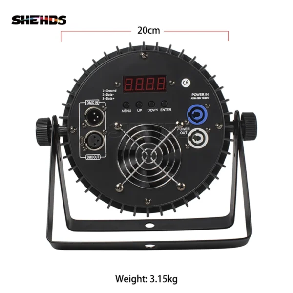 1pcs Led 18x18W RGBW 4in1/RGBWA+UV 6in1 Par Lighting Aluminum DJ Disco Wash Stage Light Christmas Decorations - Image 5