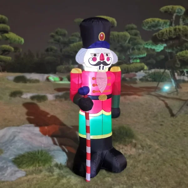 210cm Nutcracker Soldier inflatables Blow Up Christmas Decoration 2025 Home Yard Garden Outdoor Party Xmas Decor - Image 2