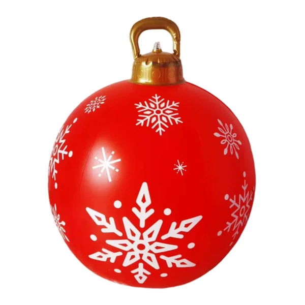 60CM Xmas Decorative Ball Water-Proof Christmas Inflatable Ball Colorful Large Porch Courtyard Ornaments - Image 2