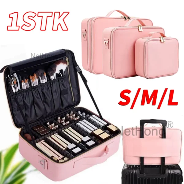 Extra Large Make Up Vanity Case Storage Organizer Cosmetic Travel Beauty Bag UK