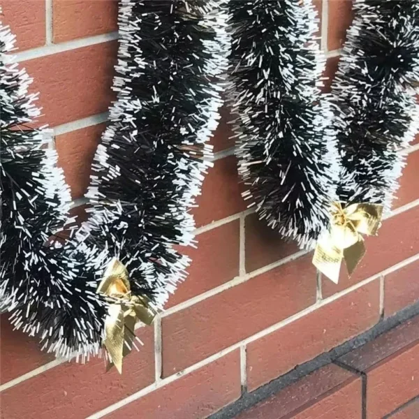 2M Christmas Eve Decoration Bar Tops Ribbon Garland Christmas Tree Kitchen Ornaments Wedding Party Decoration - Image 3