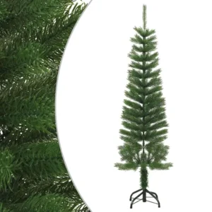 150 cm Slim Artificial Christmas Tree with Stand - PE Material for Easy Setup & Festive Decor
