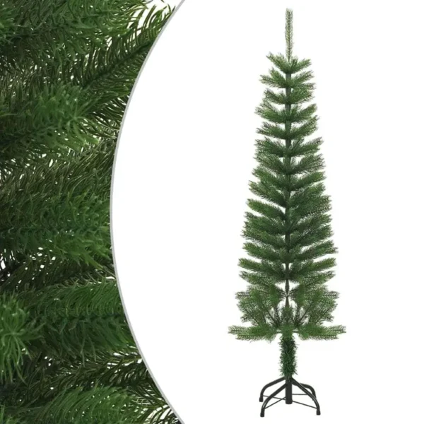 150 cm Slim Artificial Christmas Tree with Stand - PE Material for Easy Setup & Festive Decor