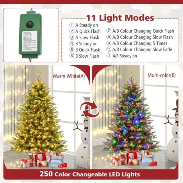 5 FT Artificial Xmas Tree Hinged Christmas Tree with 844 Branch Tips - Image 4