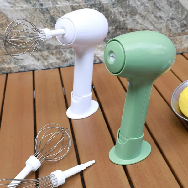 Electric Wireless Egg Beater USB Rechargeable Handheld Egg Beater One-Button Start for Whipping Or Mixing Eggs Butter Cream