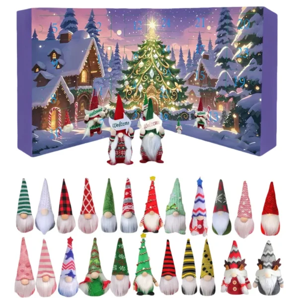 Christmas Gnome Holidays Advent Calendar 2025 24 Days Xmas Countdown Calendar Christmas Countdown Calendar Christmas Decor Gifts - Image 5