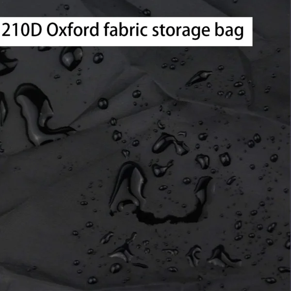 Storage Bags Waterproof SurfaceOxford Fabric Carrying Case Cushion Generous Pouch Christmas Trees Black 116×47×51cm - Image 4