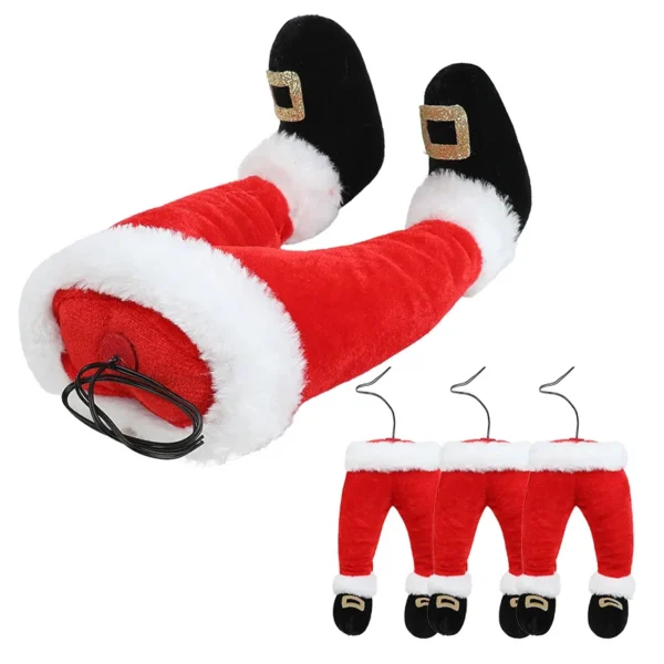 Santa Claus Elf Legs Doll Christmas Tree Decoration Home Fireplace Hanging Ornament Xmas Tree Picks New Year Party Supplies Gift - Image 6