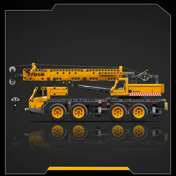 Technical Car Toys The Mechanical Crane Building Block Assembly Heavy-duty Truck Brick Set Kids Christmas Gift - Image 4