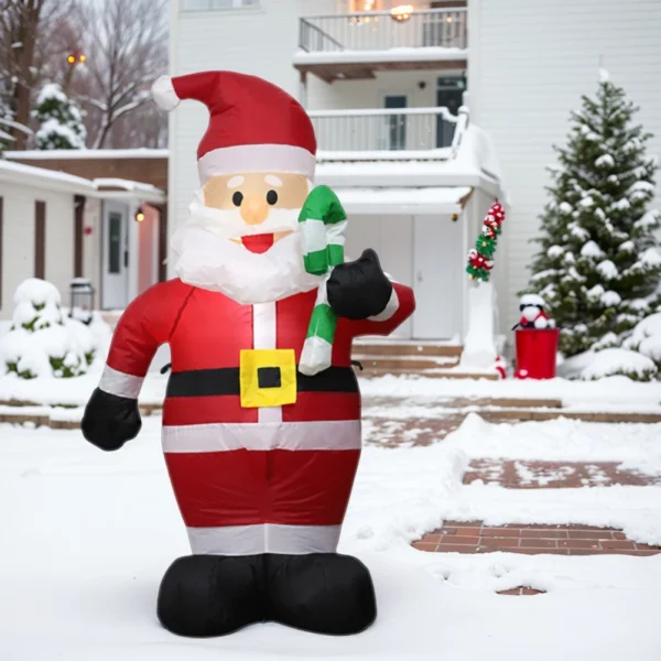 LED Inflatable Cartoon Model Decor Festival Theme Cute Air Blown Up Christmas Dolls Decor for Xmas Garden Party Decor - Image 3