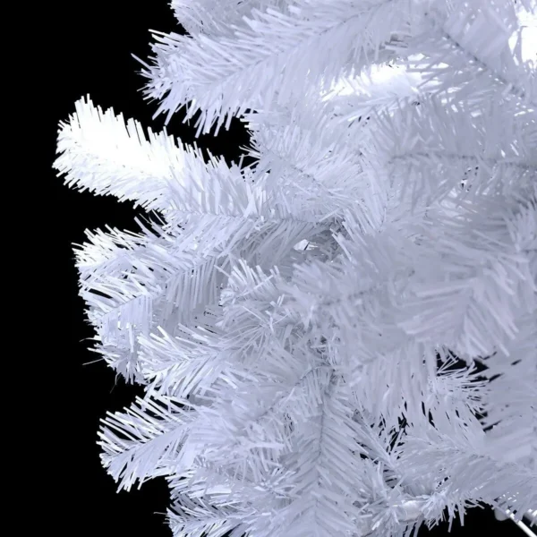 5FT Artificial Christmas Tree Realistic White Xmas Tree With Metal Stand - Image 5