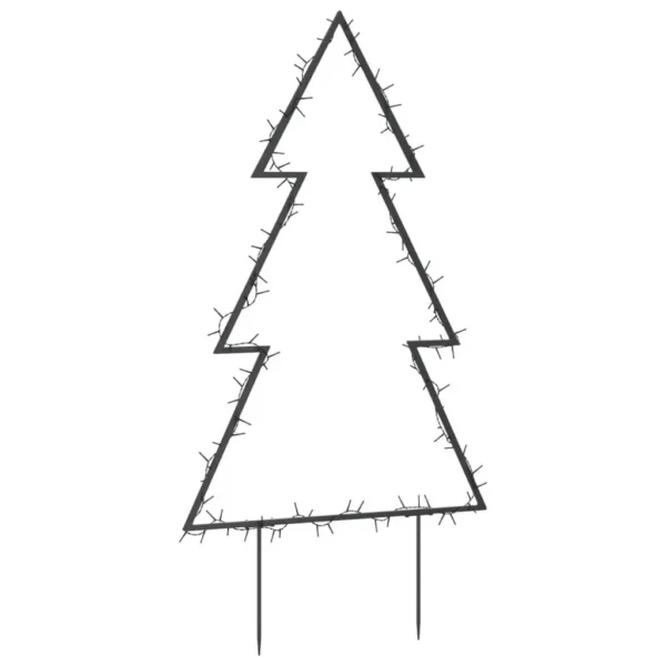 90cm Christmas Tree Decorations with 115 LEDs & Ground Spikes - Festive Light Up Your Holidays! - Image 4