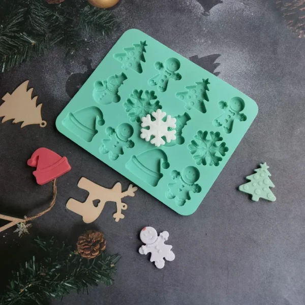 25 Cavity Christmas Chocolate Mold Siliocne Candy Mould Non-Stick Cake Baking Tool for Delicious Holiday Treats - Image 3