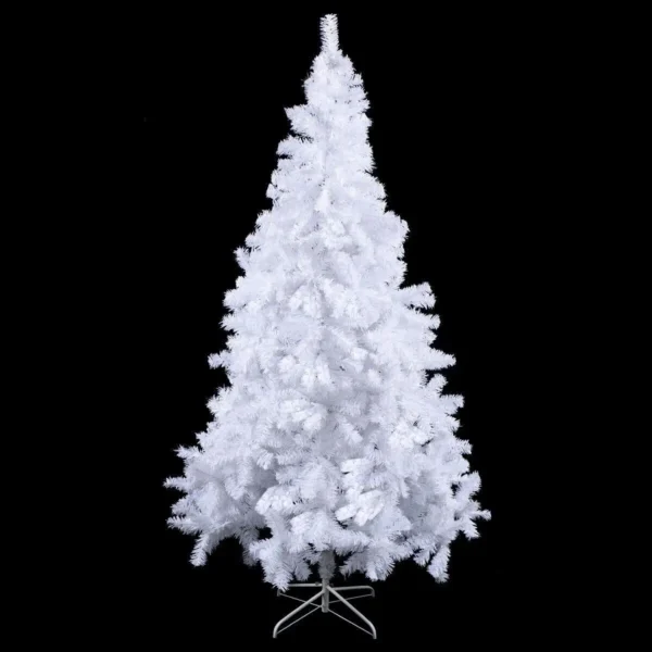 5FT Artificial Christmas Tree Realistic White Xmas Tree With Metal Stand - Image 2