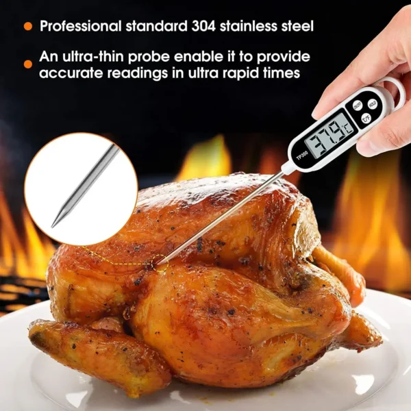 Digital Kitchen Thermometer Digital Temperature MeasuringTool for Meat Electronic Food Thermometer LCD Display Food Thermometer - Image 6