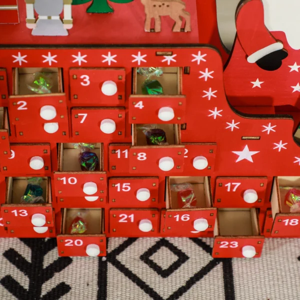 Advent Calendar, Christmas Countdown Calendar with 24 Drawers - Image 5