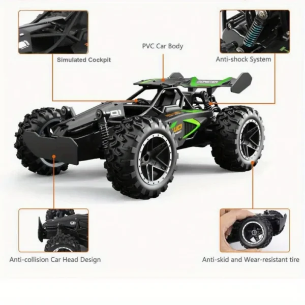 RC Drifting Car Racing High Speed 15KM/H Radio Control Model 2.4G Drift Race Vehicle for Boys Girl Gifts - Image 3