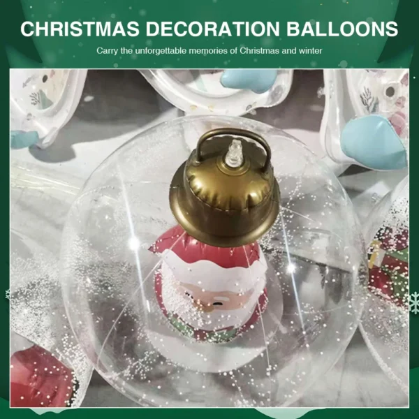 Christmas Luminous Inflatable Decorative Ball with LED Light Giant Inflatable Ball Ornaments Large PVC Decorated Ball Ornaments - Image 4