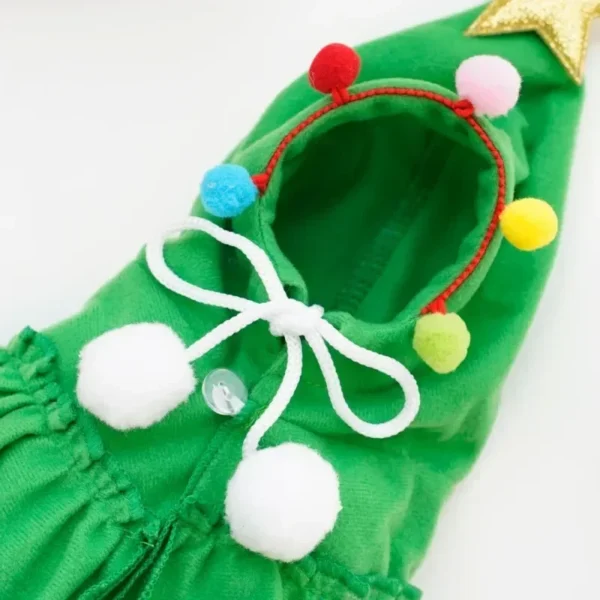 Merry Christmas Pet Clothes Dog Cloak Pet Cape And Shawl Puppy Cosplay Santa Tree Costume Happy Festival Coat Supplies Wholesale - Image 5