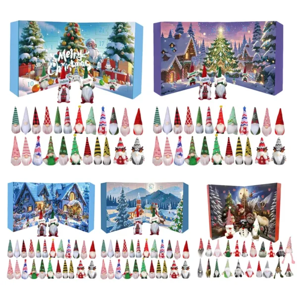 Christmas Gnome Holidays Advent Calendar 2025 24 Days Xmas Countdown Calendar Christmas Countdown Calendar Christmas Decor Gifts - Image 2
